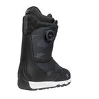 Nidecker Rift W Snowboard Boots 2025 snowboard boot -- Black 7 colorway outside profile showing lacing closure