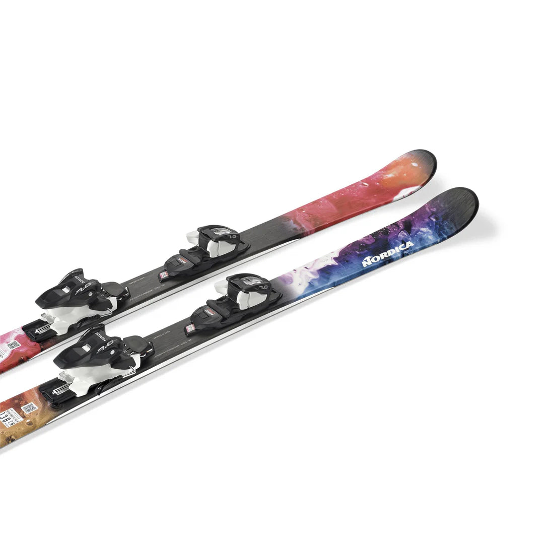 Nordica Unleashed J Skis With Fdt 7.0 Bindings 2026