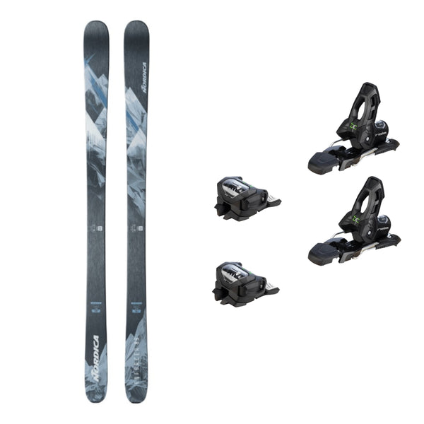 This is an image of Nordica Enforcer 89 Skis 2026 Package with Attack 11 Ski Bindings