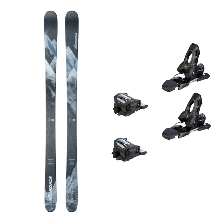 This is an image of Nordica Enforcer 89 Skis 2026 Package with Attack 11 Ski Bindings