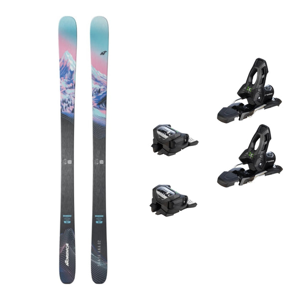 This is an image of Nordica Santa Ana 82 Skis 2026 Package with Attack 11 Ski Bindings