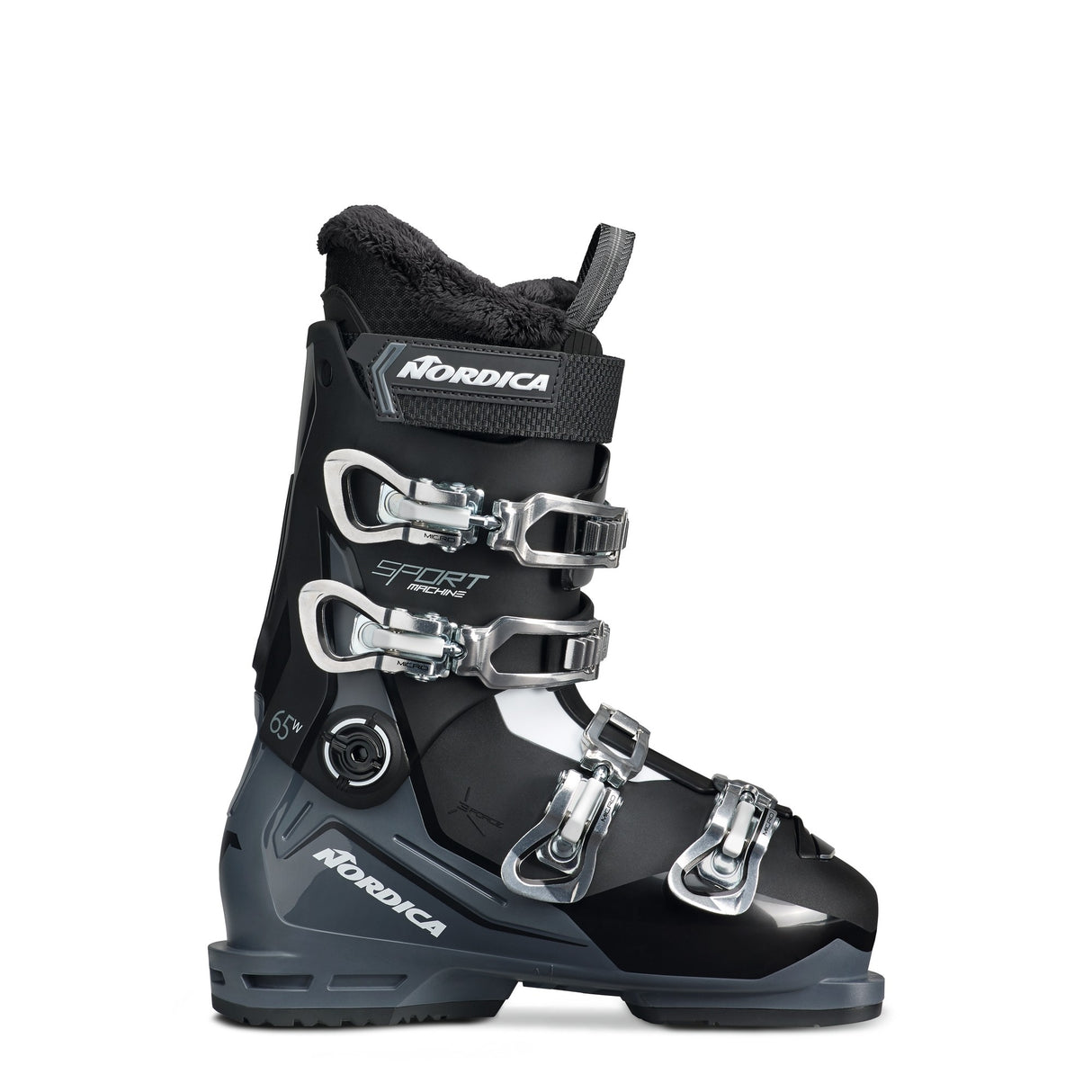 Nordica Sportmachine 65 Womens Ski Boots women's ski boot -- outside profile view at Willis Ski and Board Pittsburgh