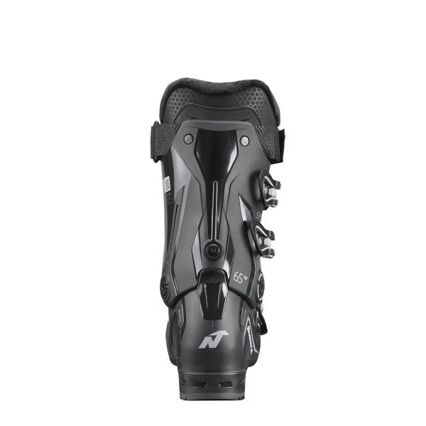 Nordica Sportmachine 3 65 W Ski Boots 2026 alpine ski boot -- Black Gray Blue colorway outside profile view