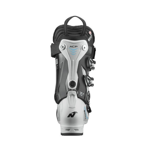 Nordica Sportmachine 3 75 W Gw Ski Boots 2026 alpine ski boot -- Black Gray Blue colorway outside profile view