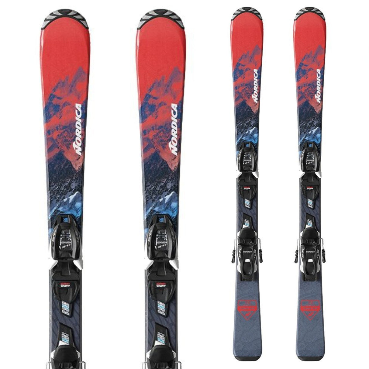 Nordica Team Am 7 Junior Skis junior ski -- top sheet graphic at Willis Ski and Board Pittsburgh