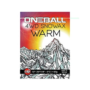 ONE Mfg 4WD Scented Ski Wax wax -- front view of warm temperature wax bar variant