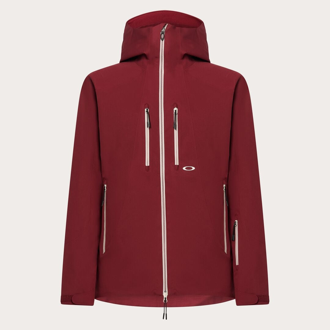 Oakley Kendall Rc Shell Mens Jacket ski jacket -- front view on model showing insulated shell and hood at Willis Ski and