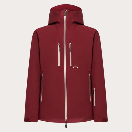 Oakley Kendall Rc Shell Mens Jacket ski jacket -- front view on model showing insulated shell and hood at Willis Ski and