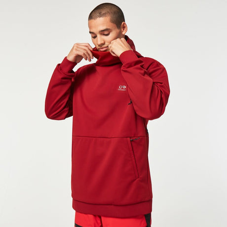Oakley Park Rc Softshell Hoodie product -- Iron Red colorway product view