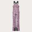 Oakley Tnp Womens Shell Bib ski pant -- Duality Swirl colorway front view on model