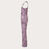 Oakley Tnp Womens Shell Bib ski pant -- Duality Swirl colorway front view on model