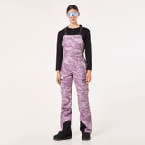 Oakley Tnp Womens Shell Bib ski pant -- Duality Swirl colorway back view showing seat and fit