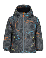 Obermeyer Ashor Toddler Jacket ski jacket -- front view on model showing insulated shell and hood at Willis Ski and Board