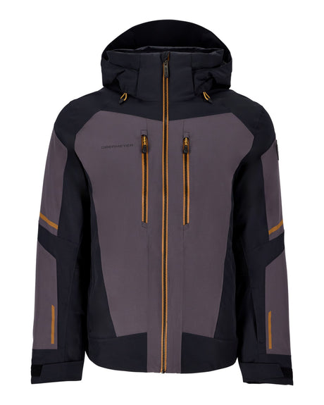 Obermeyer Charger Mens Jacket 2026 ski jacket -- front view on model showing insulated shell and hood at Willis Ski and