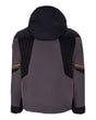 Obermeyer Charger Mens Jacket 2026 ski jacket -- Basalt colorway front view on model with hood and cuffs