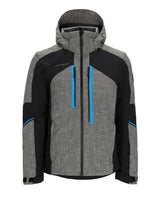Obermeyer Fall Line Mens Jacket ski jacket -- front view on model showing insulated shell and hood at Willis Ski and Board