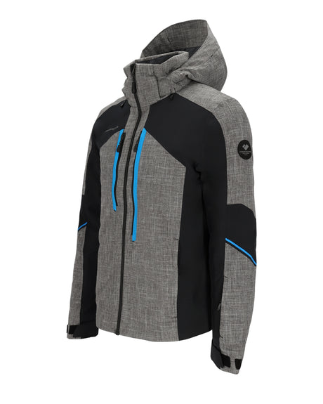 Obermeyer Fall Line Mens Jacket ski jacket -- Suit Up Xxl colorway back view showing articulated powder skirt and fit
