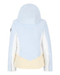 Obermeyer Glade Womens Jacket 2026 ski jacket -- Daylight Blue 10 P colorway front view on model with hood and cuffs