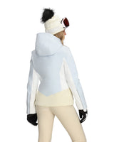 Obermeyer Glade Womens Jacket 2026 ski jacket -- Daylight Blue 14 P colorway outside profile showing zippered pockets and