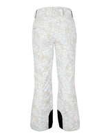 Obermeyer Malta Print Womens Pant 2026 ski pant -- Daylight Meadow colorway front view on model