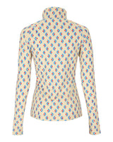 Obermeyer Oly Womens Zip Top 2026 product -- Bali Sun colorway product view