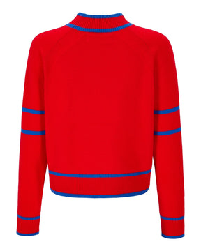 Obermeyer Slopside Womens Mockneck 2026 product -- Ski Patrol colorway product view