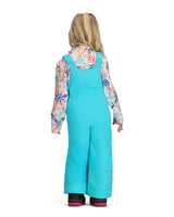 Obermeyer Snoverall Toddler Bib 2026 ski pant -- Breeze 5 colorway side view showing side zip ventilation