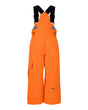 Obermeyer Volt Toddler Bib 2026 ski pant -- Just Orange 2 colorway front view on model