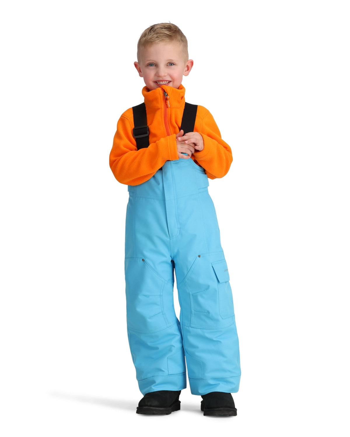 Obermeyer Volt Toddler Pant ski pant -- Waterslide 6 colorway waistband and suspender detail