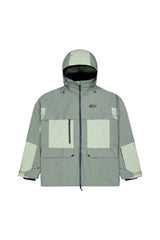Picture Dugnad Mens Jacket ski jacket -- front view on model showing insulated shell and hood at Willis Ski and Board