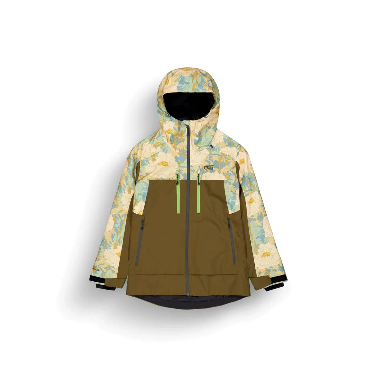 Picture Exa Womens Jacket 2026 ski jacket -- front view on model showing insulated shell and hood at Willis Ski and Board