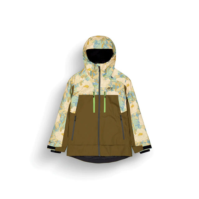 Picture Exa Womens Jacket 2026 ski jacket -- front view on model showing insulated shell and hood at Willis Ski and Board