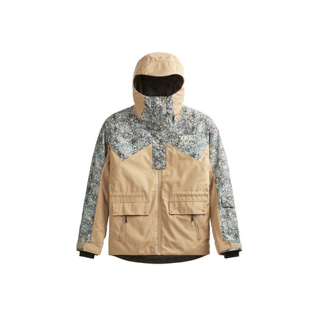 Picture Sany Womens Jacket ski jacket -- front view on model showing insulated shell and hood at Willis Ski and Board