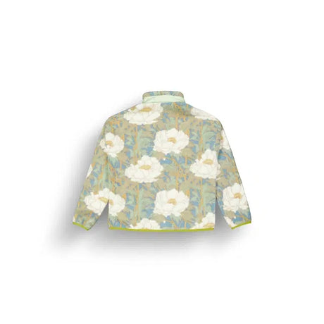 Picture Zelkove Womens Fleece 2026 mid layer -- Timeless Flower colorway front view on model