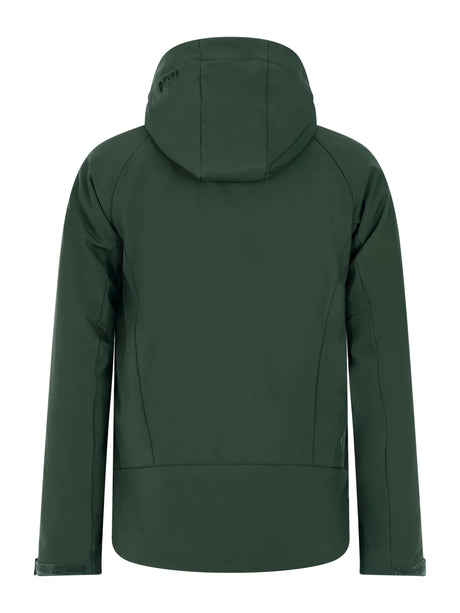 Protest Akas Mens Jacket 2026 ski jacket -- Kale Green colorway outside profile showing zippered pockets and seams