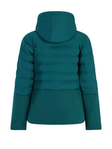 Protest Hazely Womens Jacket 2026 ski jacket -- Rainstorm Blue colorway lifestyle view showing full jacket silhouette