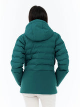Protest Hazely Womens Jacket 2026 ski jacket -- Rainstorm Blue colorway lifestyle view showing full jacket silhouette