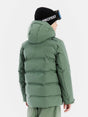 Protest Tumber Junior Jacket 2026 ski jacket -- Aspen Green colorway outside profile showing zippered pockets and seams