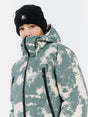 Protest Wheezy Junior Jacket 2026 ski jacket -- Aspen Green 8 colorway back view showing articulated powder skirt and fit