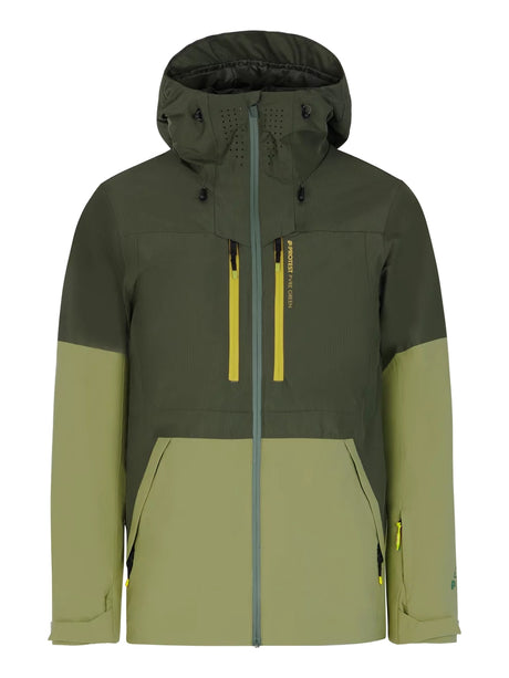 Protest Zoot Mens Jacket 2026 ski jacket -- front view on model showing insulated shell and hood at Willis Ski and Board