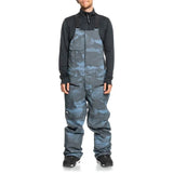Quiksilver Utility Mens Bib ski pant -- front view on model showing insulated ski pant at Willis Ski and Board Pittsburgh