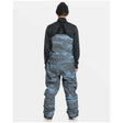 Quiksilver Utility Mens Bib ski pant -- Mountain Spray colorway front view on model