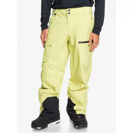 Quiksilver Utility Mens Pant ski pant -- front view on model showing insulated ski pant at Willis Ski and Board Pittsburgh
