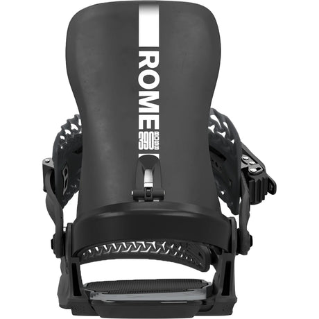 Rome 390 Boss HW Snowboard Bindings 2026 shown from an alternate angle, revealing additional binding detail | available at Willi's Ski and Board shops
