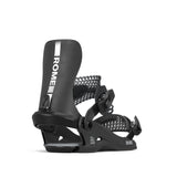 Rome 390 Boss Hw Snowboard Bindings 2026 snowboard binding -- Black Lg colorway top view showing highback and straps
