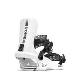 Rome 390 Boss Hw Snowboard Bindings 2026 snowboard binding -- White Lg colorway side profile