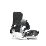 Rome 390 Boss Hw Snowboard Bindings 2026 snowboard binding -- White Med Lg colorway ankle strap detail
