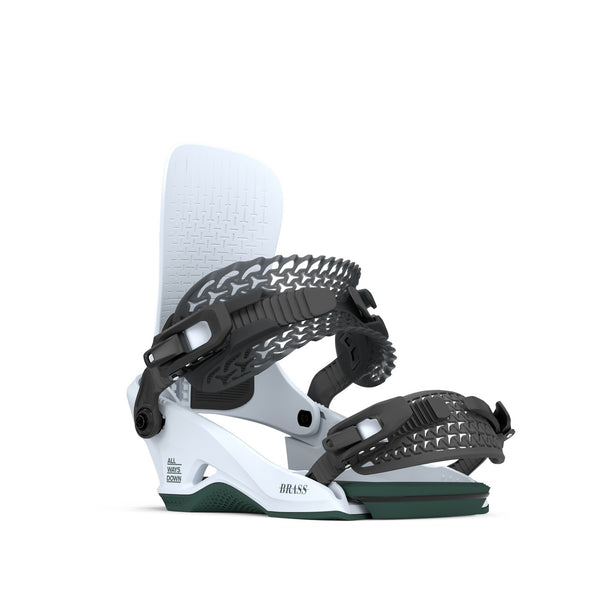 This is an image of Rome Brass HW Snowboard Bindings 2026