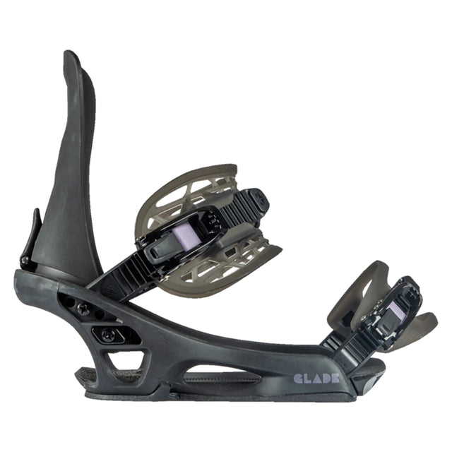 Rome Glade Snowboard Binding snowboard binding -- top view showing toe and heel at Willis Ski and Board Pittsburgh