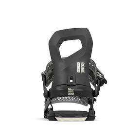 Rome Hydra Aw Snowboard Bindings 2026 snowboard binding -- Black Med Lg colorway top view showing highback and straps